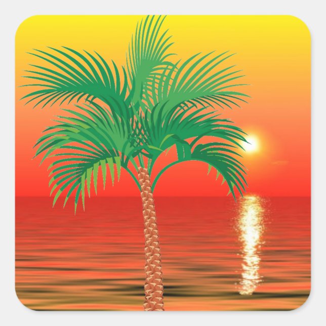 Palm Tree Sticker (Front)