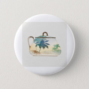 Palm Tree Sugar Bowl by Noritake Factory Button