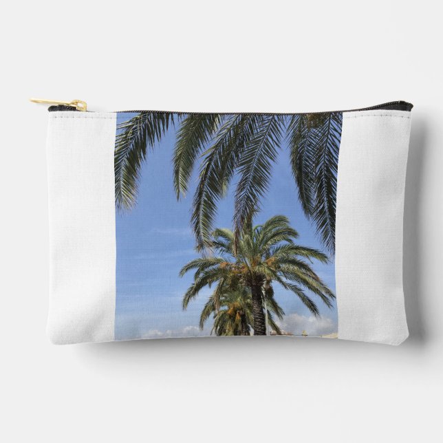 Palm Tree Summer Vibe Accessory Pouch (Front)