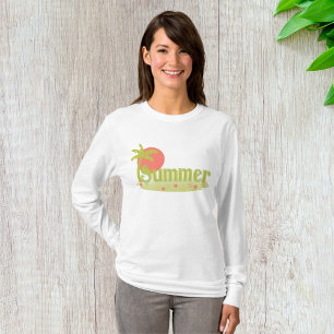 Palm Tree Summer with Sun and Beach T-Shirt
