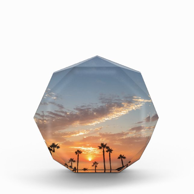 Palm Tree Sunset Award (Front)