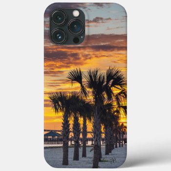 Palm Tree Sunset Iphone 13 Pro Max Case by jonicool at Zazzle