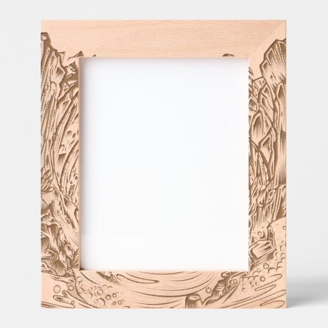 Palm Tree Sunset Engraved Frames (Front)
