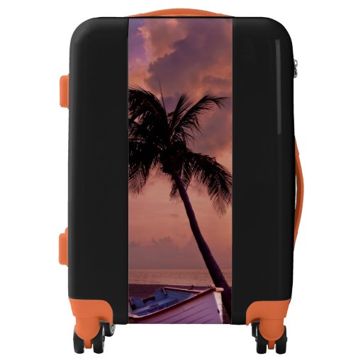 Palm Tree Sunset Luggage | Zazzle