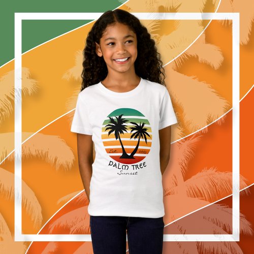 Palm Tree Sunset T_Shirt