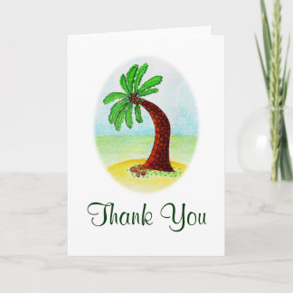 palm tree, Thank You Card