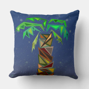 Palm Tree Throw Pillow