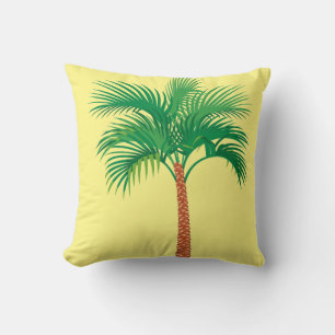 Palm Tree Throw Pillow