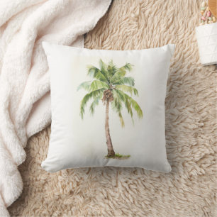 Palm Tree Throw Pillow