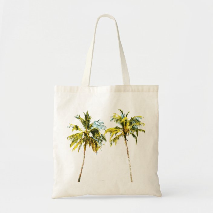 palm tree tote bag