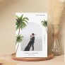 Palm Tree Tropical Arch Photo Destination Wedding Save The Date