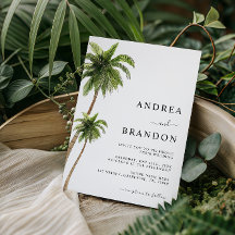 Palm Tree Tropical Destination Wedding All in One