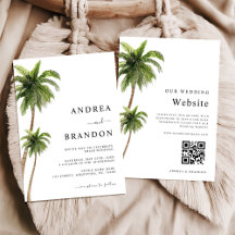 Palm Tree Tropical Destination Wedding All in One