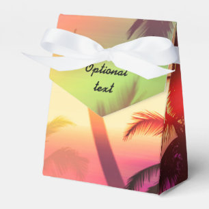 Palm Tree Tropical Heat Beach Party Favor Boxes