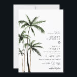 Palm Tree Tropical Island Minimal Beach Wedding In Invitation<br><div class="desc">Palm Tree Tropical Island Minimal Beach Wedding Invitation 
Message me if you need any adjustments</div>