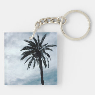 Palm tree tropical photo key ring