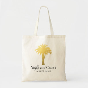 Palm Tree Tropics Wedding Tote Bag