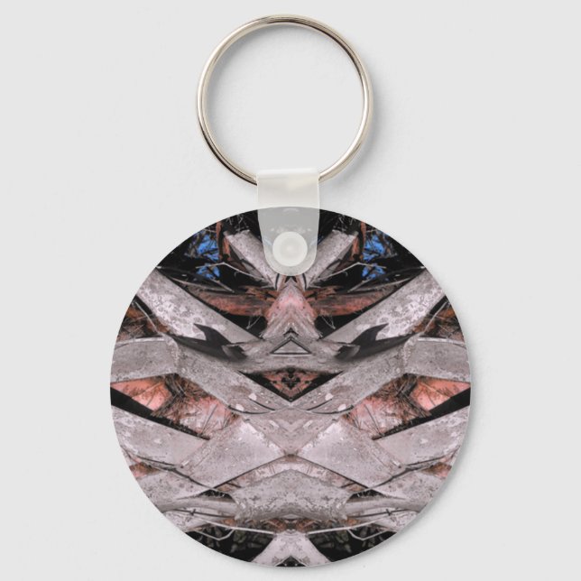 Palm Tree Trunk Keychain (Front)