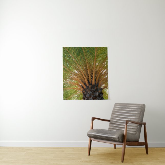 Palm Tree Underside Tapestry (In Situ)