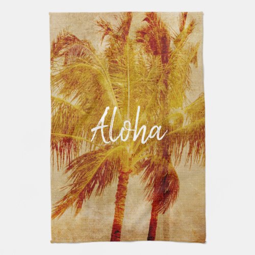 Palm Tree Vintage            Kitchen Towel