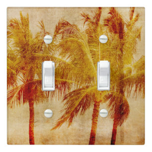Palm Tree Vintage Light Switch Cover