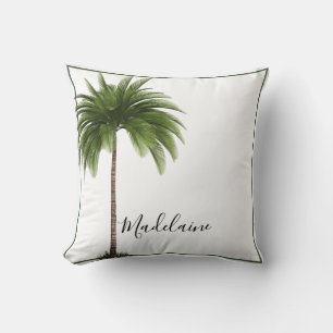 Palm Tree Vintage Tropical Elegant Personal Throw Pillow