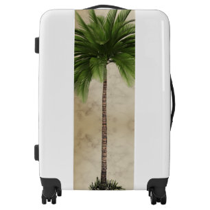 Palm Tree Vintage Tropical Marble Luggage