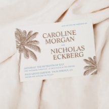 Palm Tree Wedding 2 Color