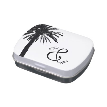 Palm Tree Wedding Favor | Elegant Candy Tins