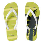 Palm tree with stripes flip flops Palm tree with stripes flip flops