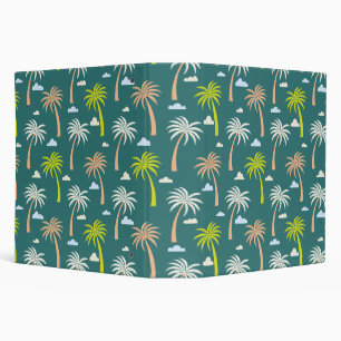 Palm Trees 3 Ring Binder