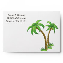 palm trees 5x7 envelopes