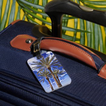 Palm Trees Acrylic Luggage Tag by PattiJAdkins at Zazzle