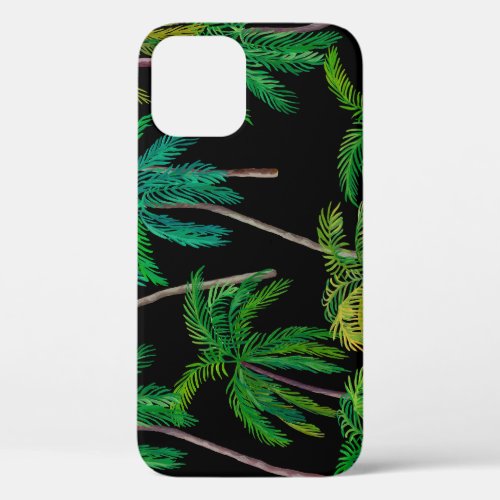 Palm Trees Acrylic Summer Pattern iPhone 12 Case