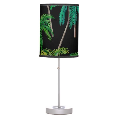 Palm Trees Acrylic Summer Pattern Table Lamp