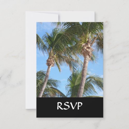 Palm Trees Against Blue Sky Announcement