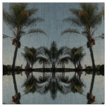 palm trees against sky fabric