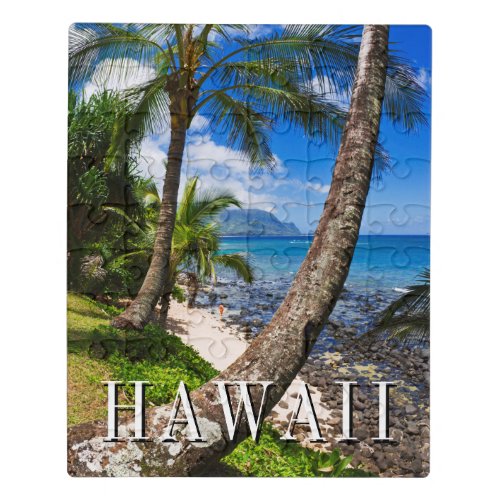 Palm Trees Along Hideaways Beach Jigsaw Puzzle