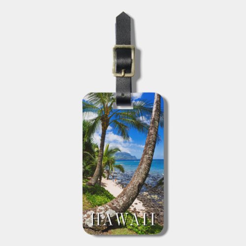 Palm Trees Along Hideaways Beach Luggage Tag