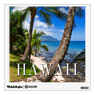 Palm Trees Along Hideaways Beach Wall Decal