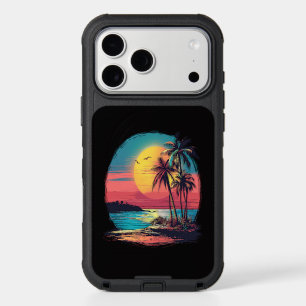 Palm trees and beach iPhone 17 pro max case