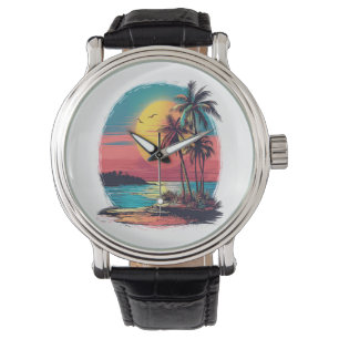 Palm trees and beach watch