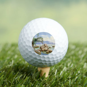 Palm Trees and Boulders, Bay of Rio, Golf Balls