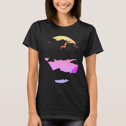 palm trees and   palm trees and beach T_Shirt
