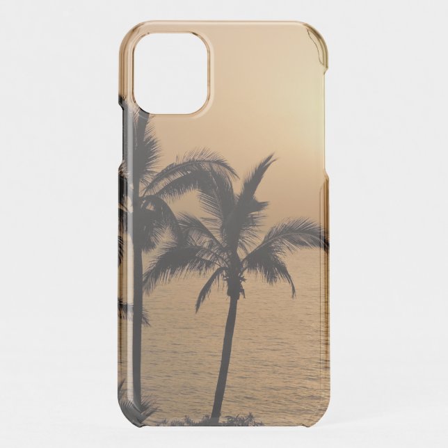 Palm Trees and Romantic Sunset  Uncommon iPhone Case (Back)