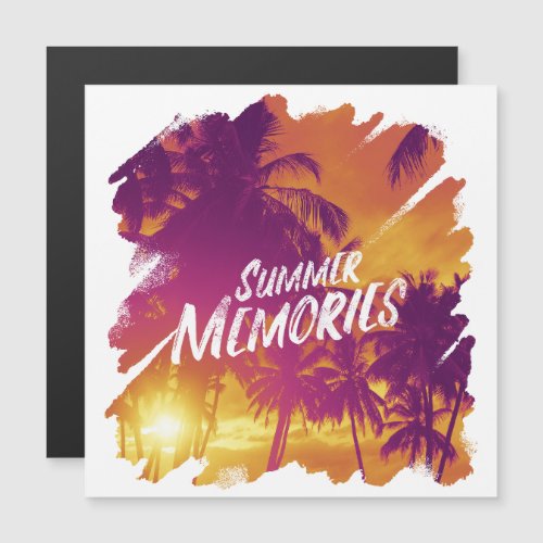 Palm trees and sunset design