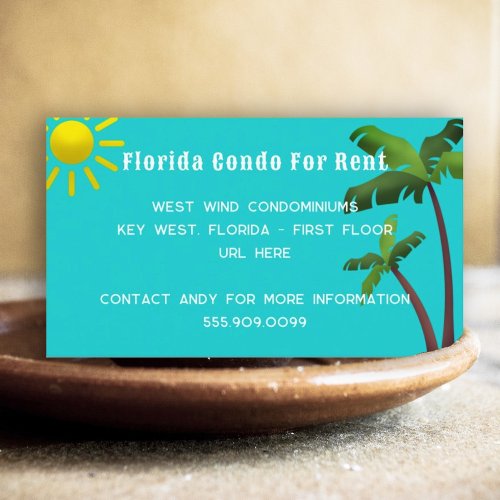 Palm Trees and Sunshine Business Cards