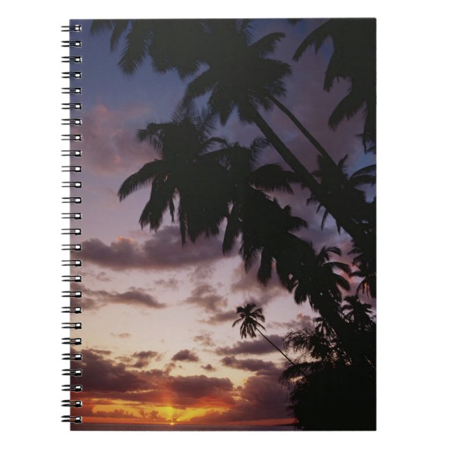 Palm Trees at sea Notebook (Front)