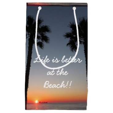 Palm trees at sunset small gift bag Palm trees at sunset small gift bag