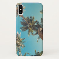 Palm Trees at Tropical Beach Vintage